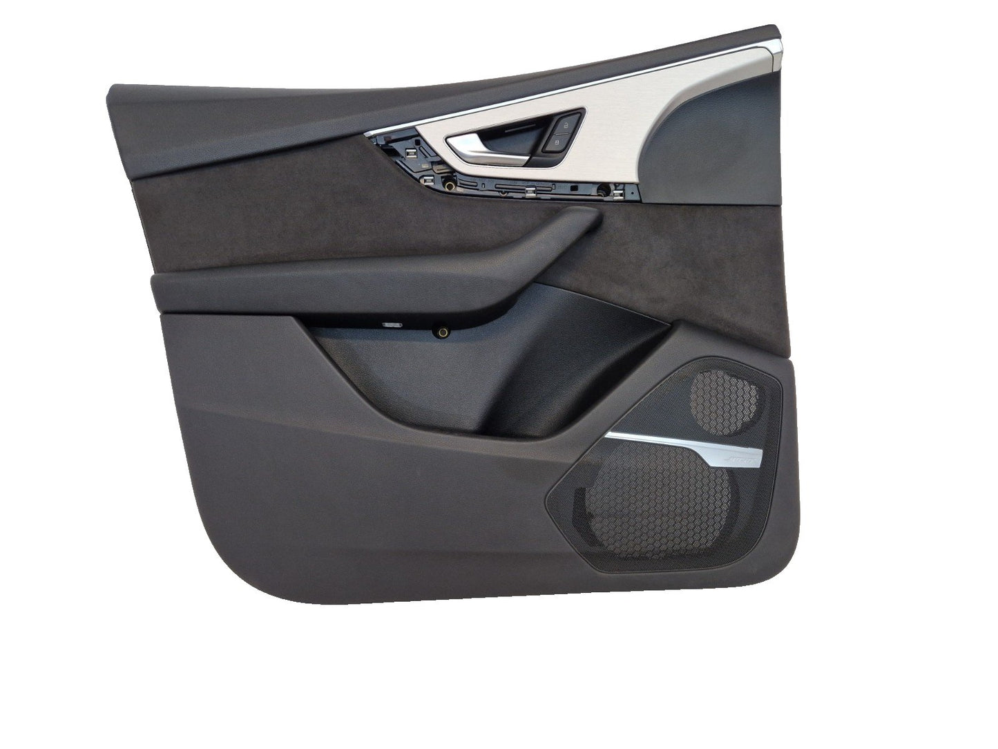 16-20 AUDI Q7 4M OEM FRONT LEFT ALCANTARA DOOR CARD PANEL COVER 4M2867105
