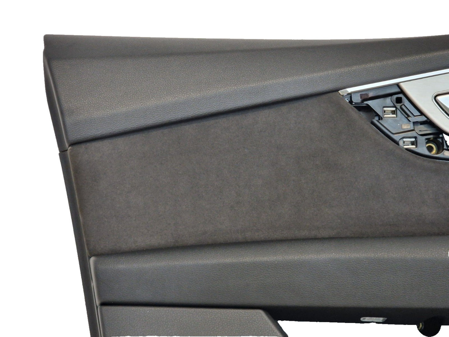 16-20 AUDI Q7 4M OEM FRONT LEFT ALCANTARA DOOR CARD PANEL COVER 4M2867105