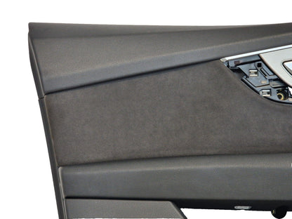16-20 AUDI Q7 4M OEM FRONT LEFT ALCANTARA DOOR CARD PANEL COVER 4M2867105