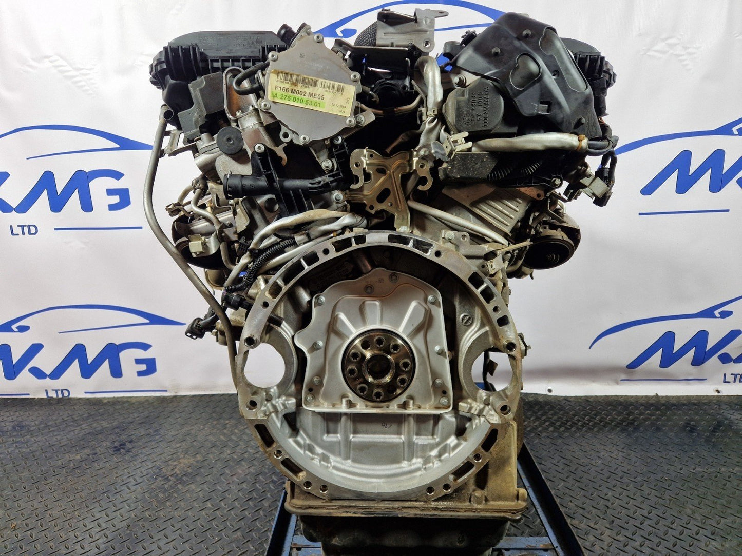 16-19 MERCEDES GLE 500e W166 3.0 OM276.821 PETROL TWIN TURBO COMPLETE ENGINE