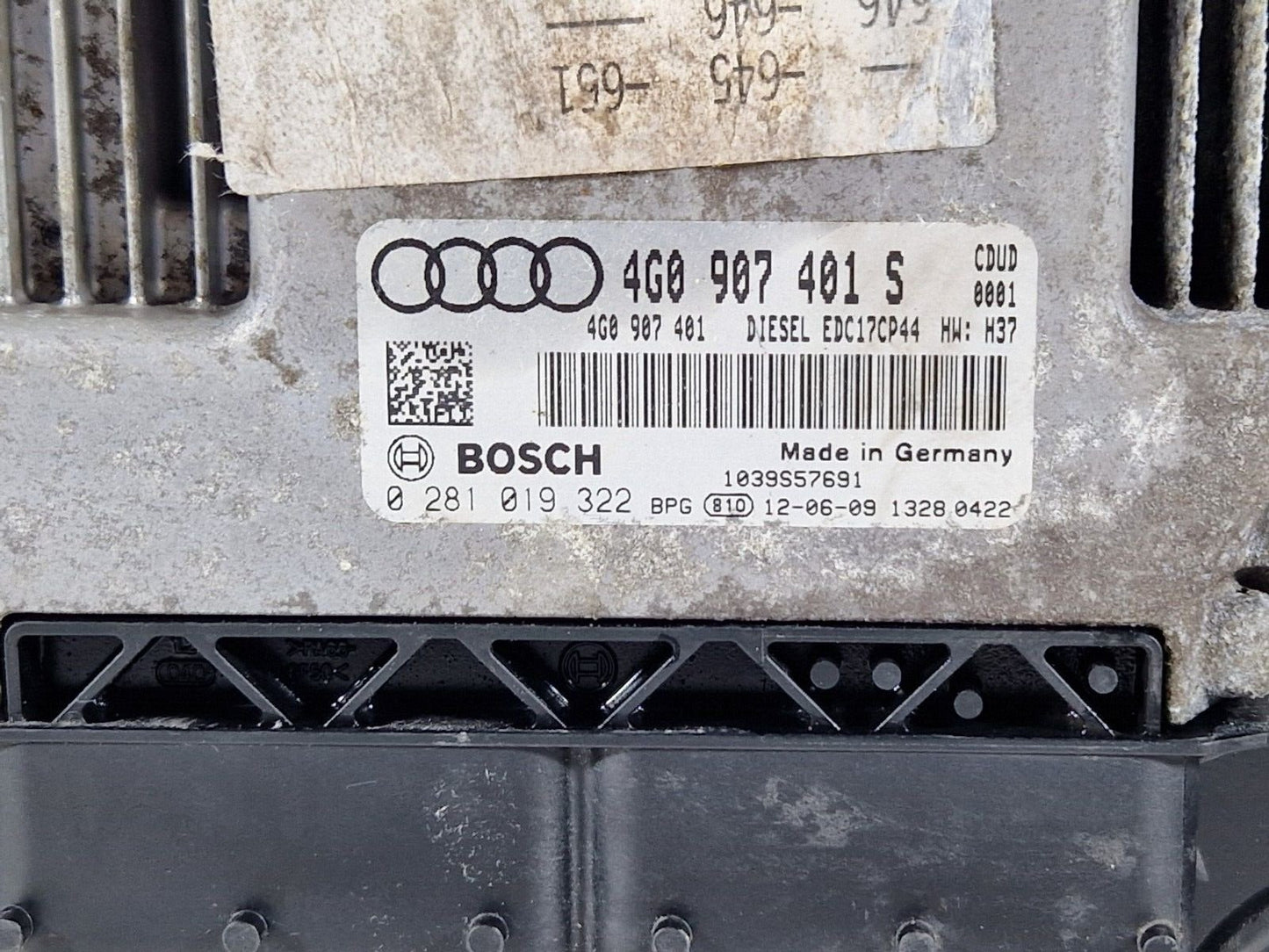 10-18 AUDI A7 4G S-LINE GENUINE ENGINE CONTROL MODULE ECU 4G0907401S