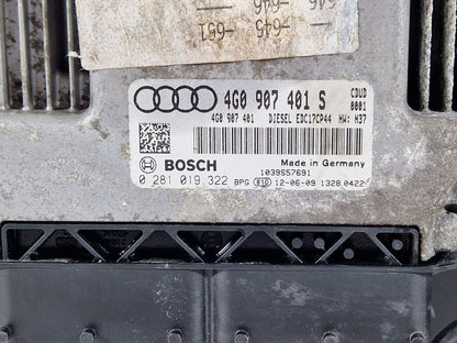10-18 AUDI A7 4G S-LINE GENUINE ENGINE CONTROL MODULE ECU 4G0907401S