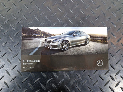 14-21 MERCEDES BENZ C200 W205 COMPLETE OWNERS MANUAL IN ENGLISH A2055843011