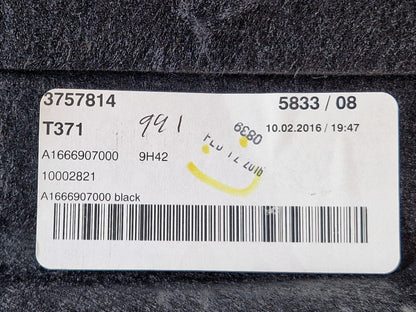 16-19 MERCEDES BENZ GLE W166 GENUINE TRUNK BOOT CARPET A1666907000