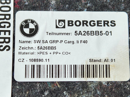 BMW F40Boot Trunk Left N/S Lerl Panel Luggage Compartment 5A26BB5