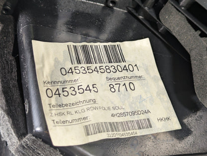 10-17 AUDI A8 4H GLOVE BOX STORAGE BOX IN BLACK 4H2857095
