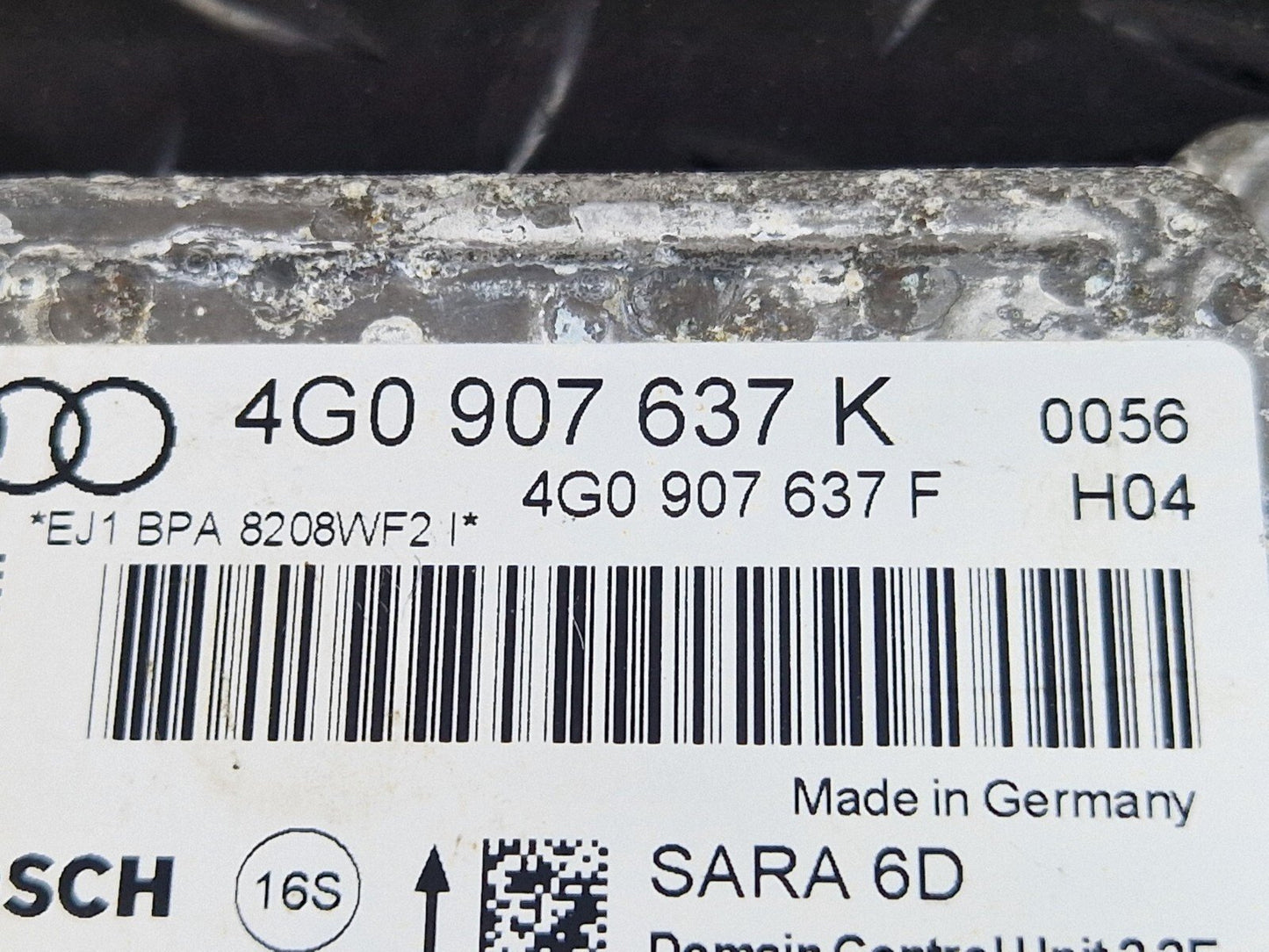 12-18 AUDI A6 C7 ACCELERATION YAW RATE SENSOR DOMAIN CONTROL UNIT 4G0907637K