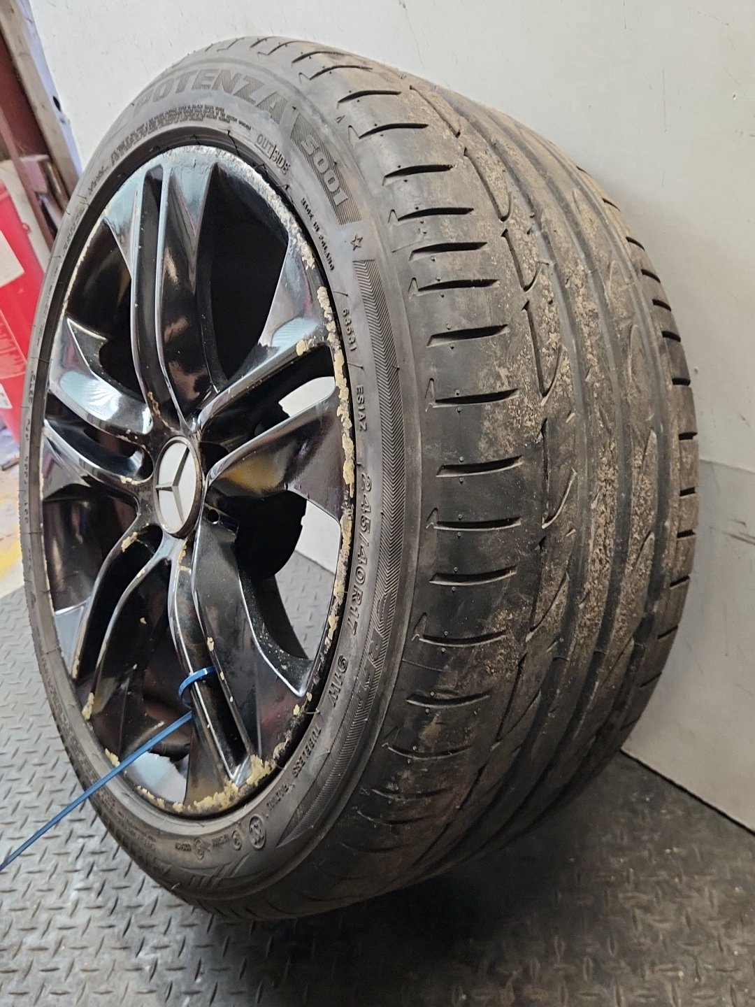 Mercedes CLC-Class W203 17" Alloy Wheel with Tyre 245/40/17 ~7mm A2034015402