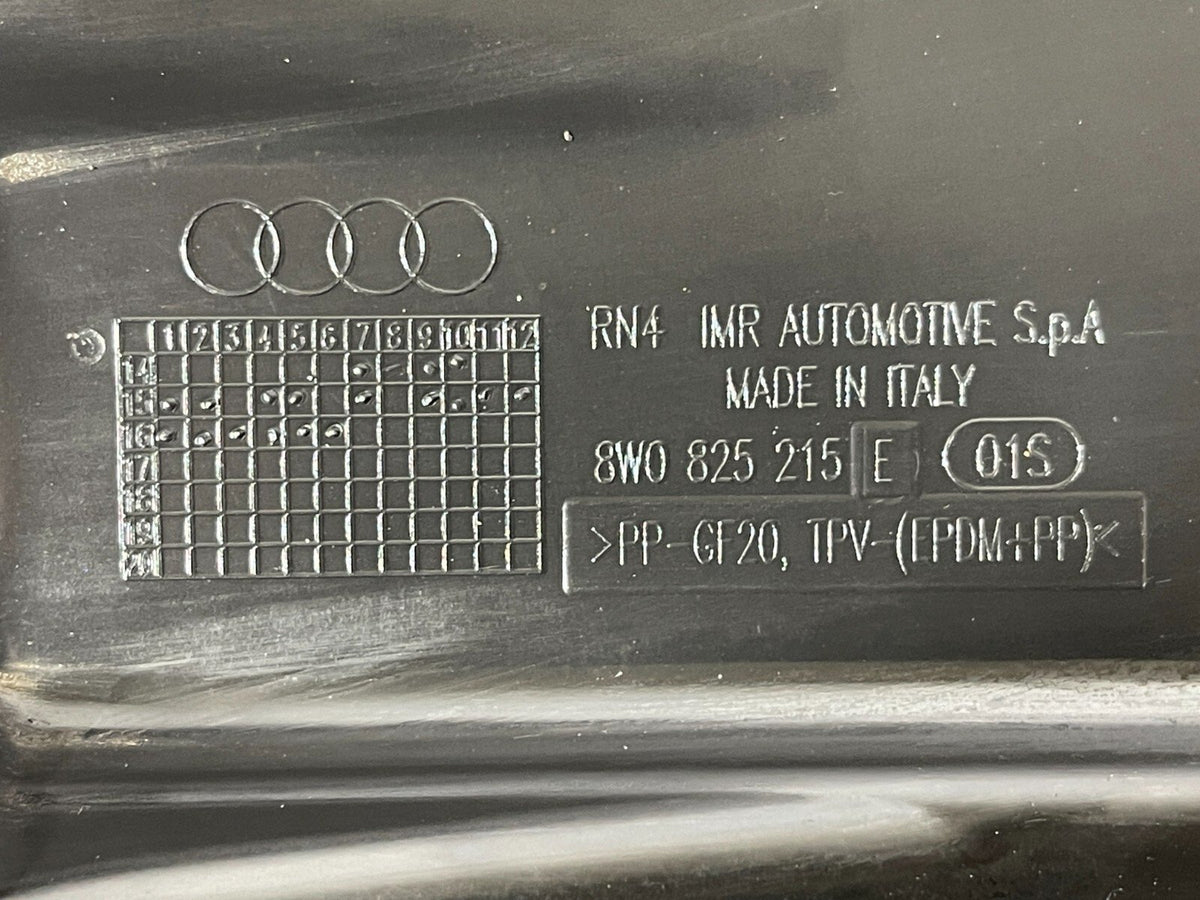 16-19 Audi A4 B9 Avant S-Line Rear Left Passenger Side Underbody Cover