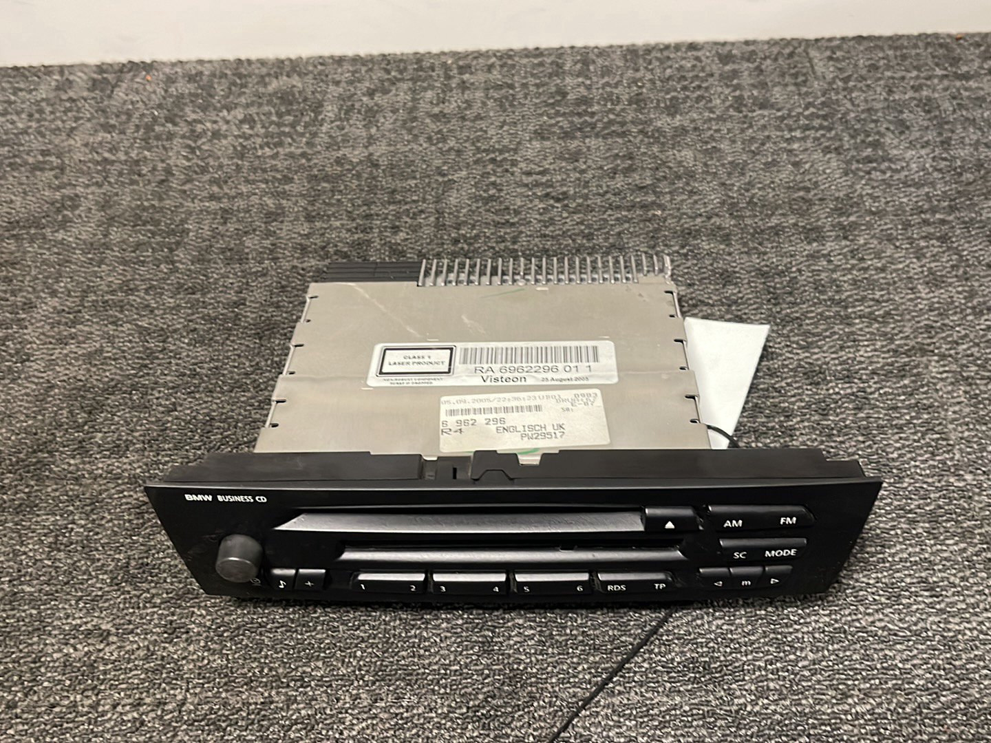 BMW 116i E87 Hatchback Genuine Radio Business CD Player 6962296