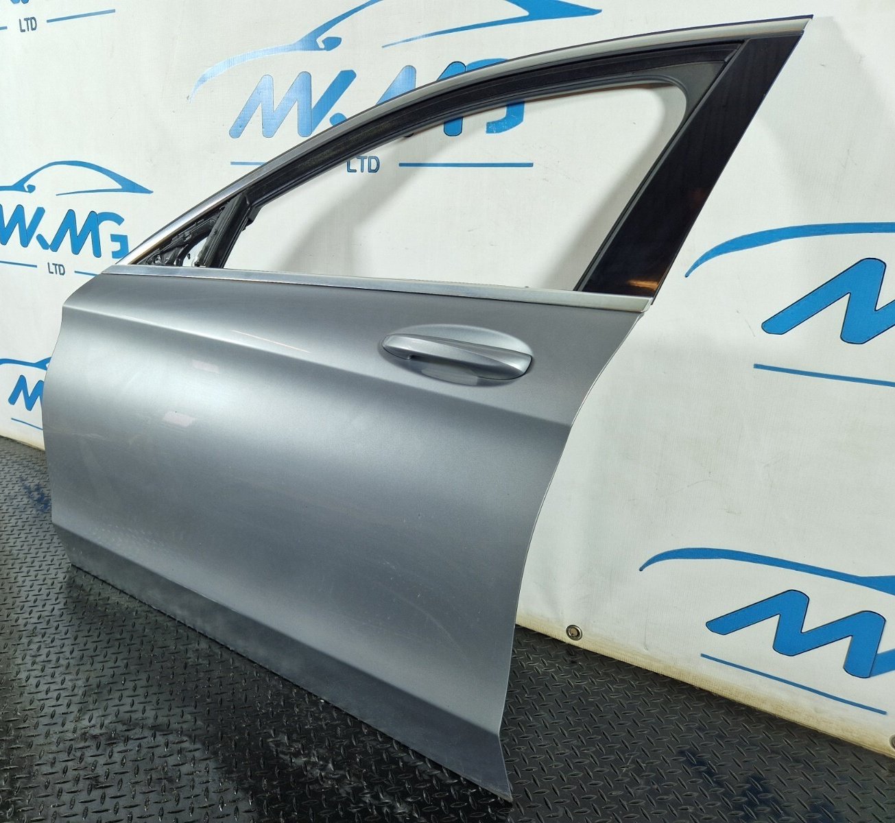 14-21 MERCEDES BENZ C CLASS W205 FRONT LEFT N/S/F COMPLETE DOOR SILVER 792