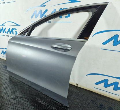 14-21 MERCEDES BENZ C CLASS W205 FRONT LEFT N/S/F COMPLETE DOOR SILVER 792