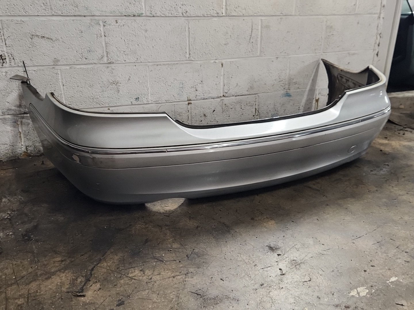 Mercedes CLK-Class C209 Convertible Rear Bumper in Iridium Silver Metallic 775