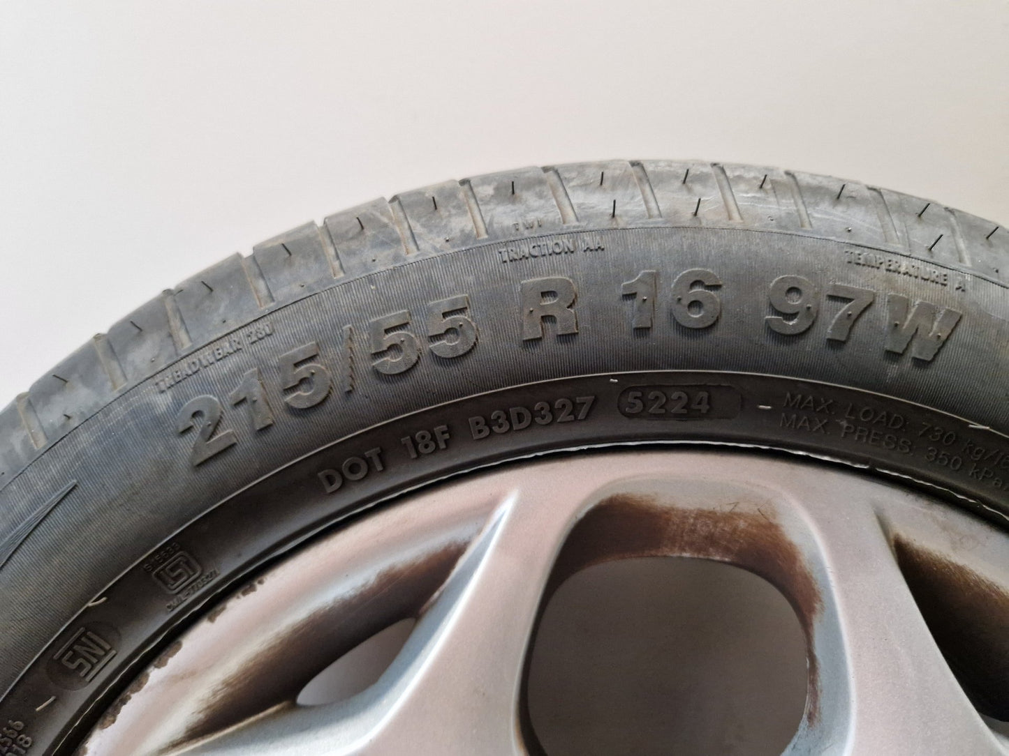 Ford C-Max MK2 (C344) 16" Alloy Wheel with Tyre 215/55/16 ~5mm