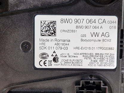 16-24 AUDI A5 F5 COUPE COMFORT ONBOARD CONTROL MODULE UNIT ECU 8W0907064CA