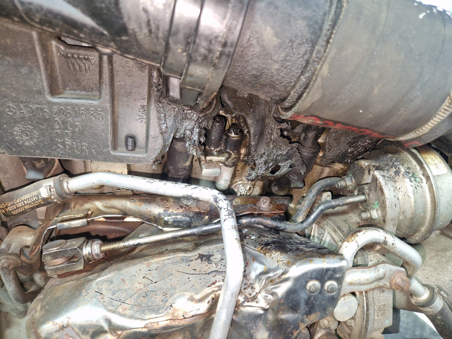16-19 MERCEDES GLE 500e W166 3.0 OM276.821 PETROL TWIN TURBO COMPLETE ENGINE