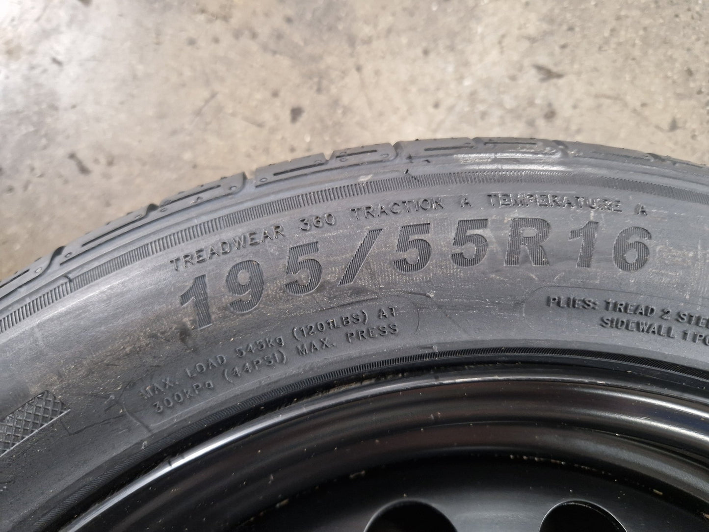 Citroen C3 Picasso MK1 FL (MY10) MPV Genuine 16" Spare Wheel with Tyre 195/55/16