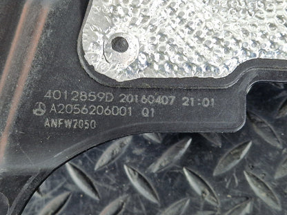 14-21 MERCEDES BENZ W205 GENUINE ENGINE PARTITION PROTECTION SHIELD A2056206001