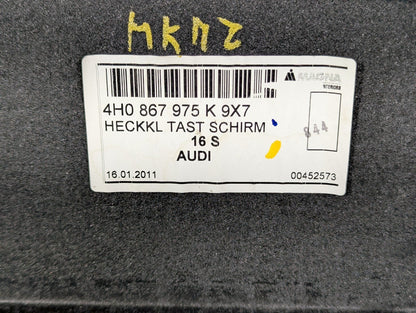 10-17 AUDI A8 4H REAR TAILGATE TRUNK BOOTLID COVER PANEL TRIM 4H0867975K