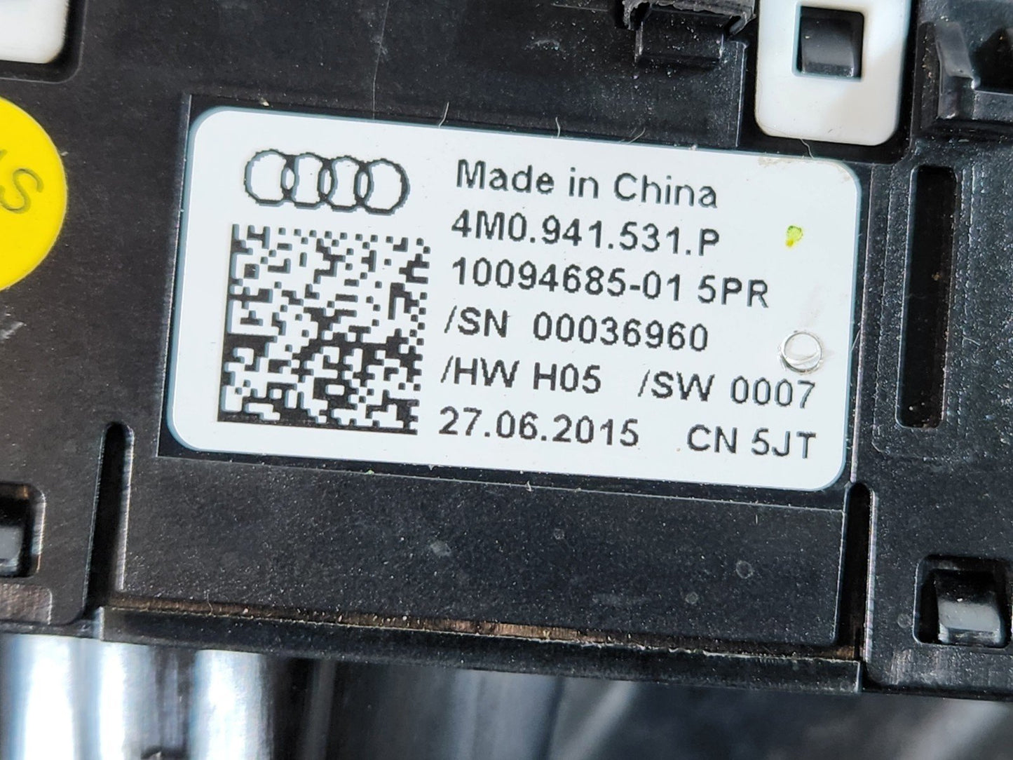 16-20 AUDI Q7 4M MULTI-SWITCH FOR SIDE LIGHTS AND DRIVING LIGHTS 4M0941531P