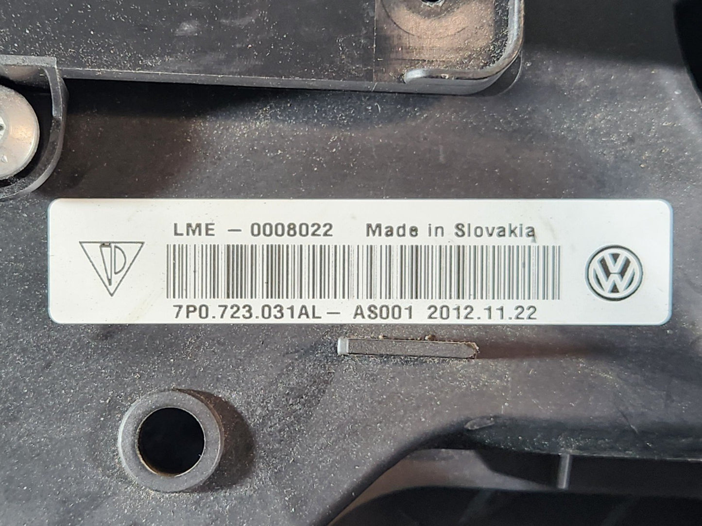 10-18 VW TOUAREG 7P GENUINE BRAKE PEDAL 7P0959116A