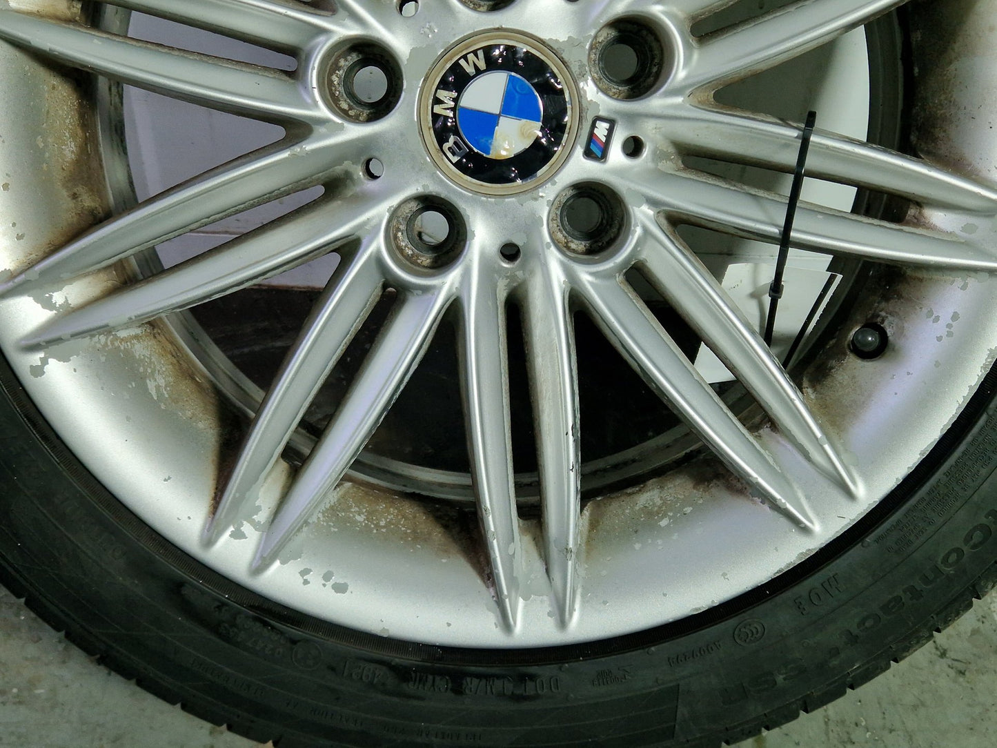 BMW 116i E87 17" Alloy Wheel with Tyre ~5mm 225/45/17