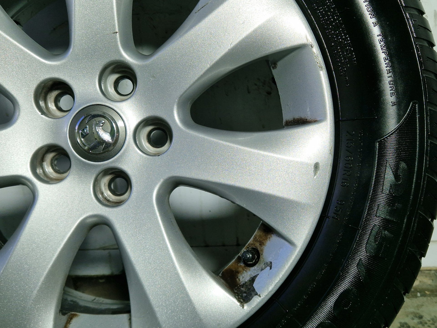 Vauxhall Corsa MK6 16" Alloy Wheel with Tyre 215/60/16 ~6mm 13376018