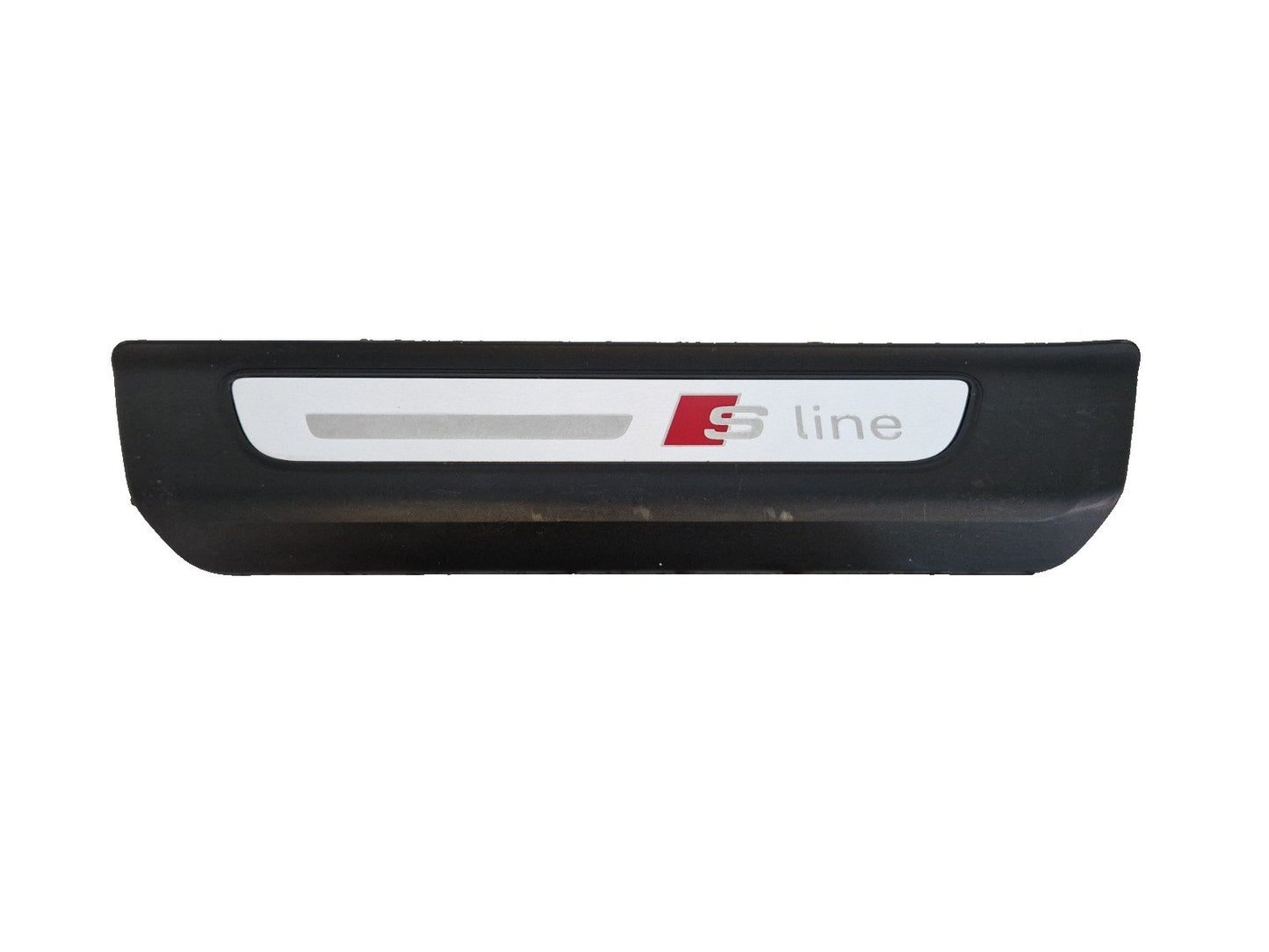 16-20 AUDI Q7 4M REAR LEFT DOOR SILL SCUFF PLATE TRIM PANEL INSERT 4M0853375