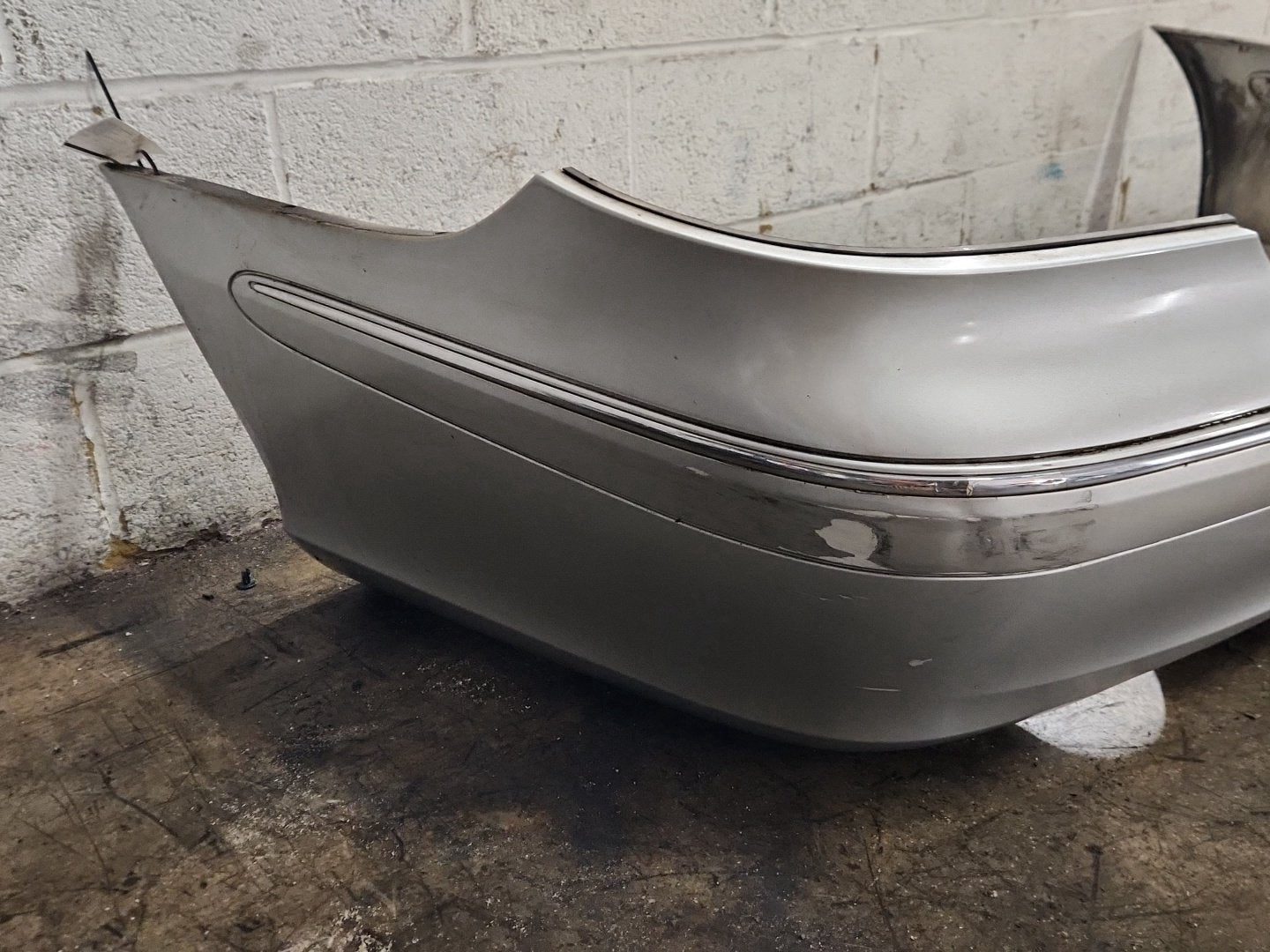 Mercedes CLK-Class C209 Convertible Rear Bumper in Iridium Silver Metallic 775