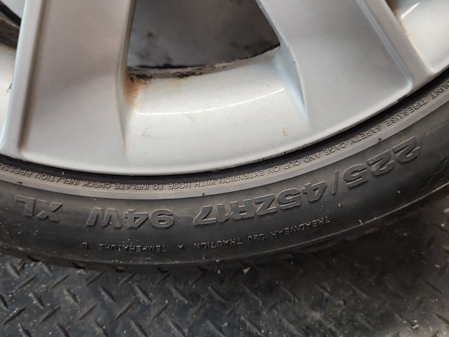 2009 BMW 116d E87 17" Alloy Wheel with Tyre 225/45/17 ~4mm 6775621