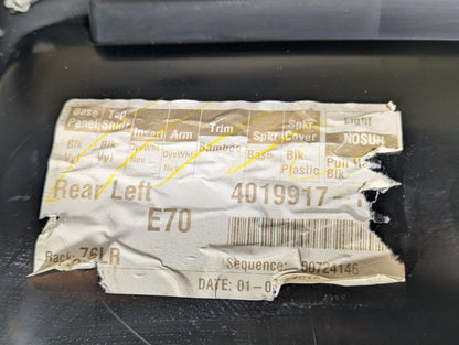 10-13 BMW X5 E70 LCI REAR LEFT N/S DOOR CARD TRIM PANEL