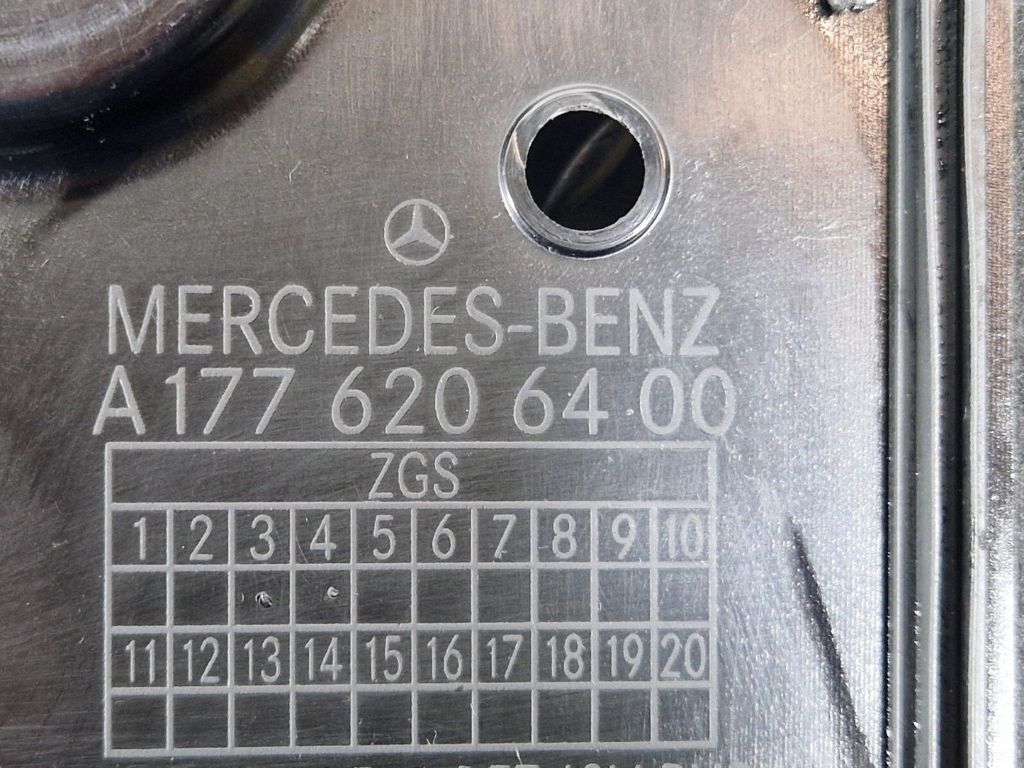 19-ON MERCEDES BENZ A CLASS W177 ENGINE PARTITION HEAT SHIELD LEFT A1776206400