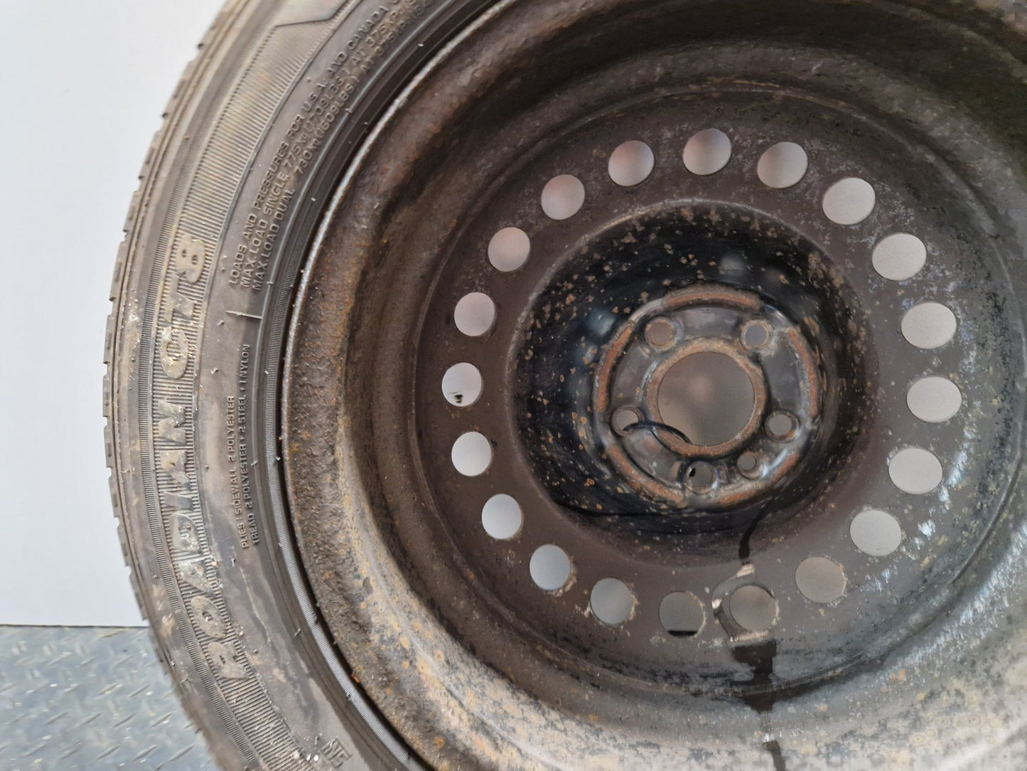Vauxhall Combo MK3 (D) (61VO) Cargo Van 16" Steel Wheel with Tyre 195/60/16 ~6mm