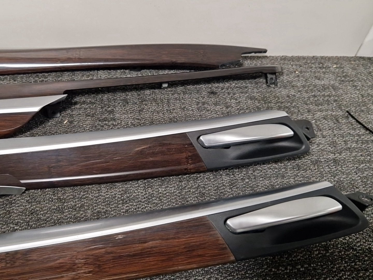 BMW X5 E70 Genuine Door &amp; Dashboard Trim Cover Bamboo Set