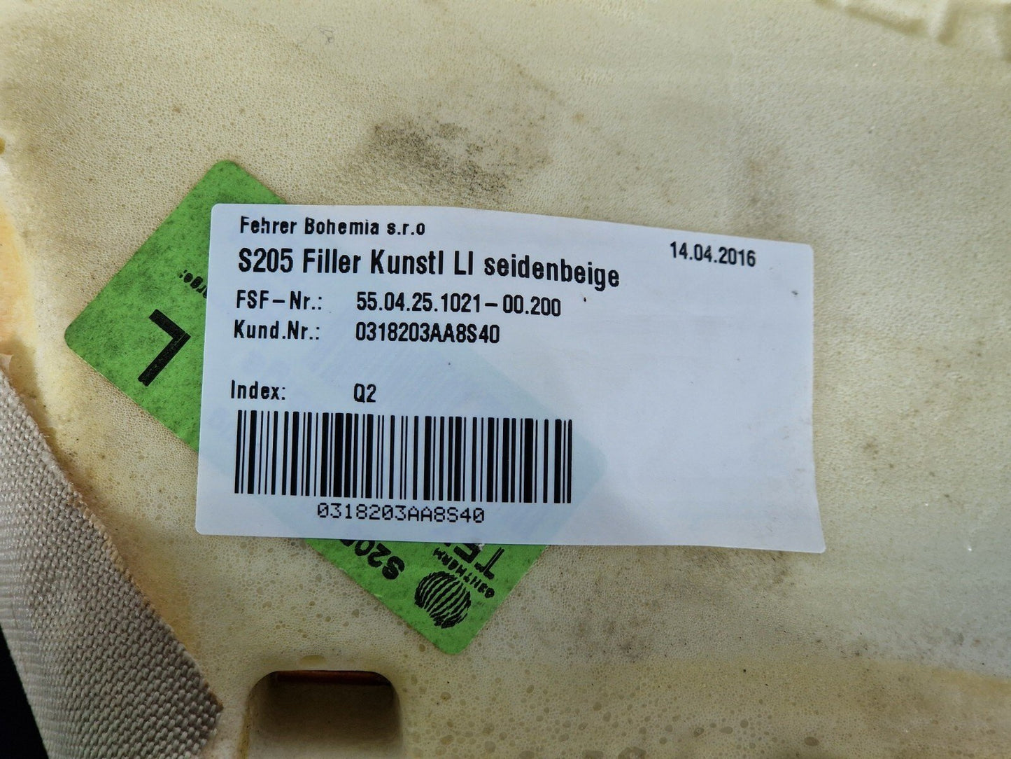 14-21 MERCEDES BENZ W205 OEM REAR SEAT BOLSTER PANEL LEFT SIDE 5504251021