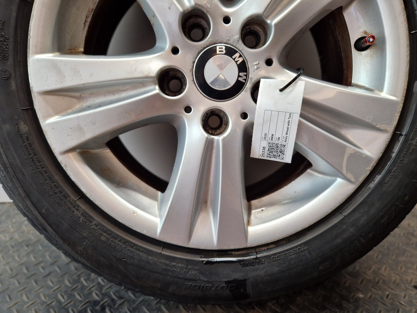 BMW 116i E87 16" Alloy Wheel with Tyre 205/55/16 ~5mm 6779696
