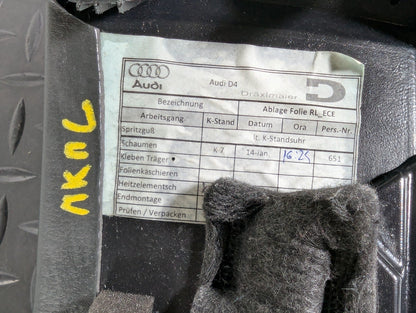 10-17 AUDI A8 4H DASHBOARD LOWER STEERING COLUMN COVER TRIM 4H285700638