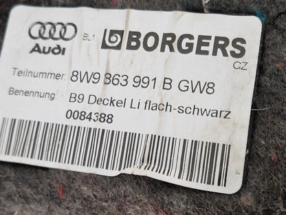 Audi A4 B9 AVANT rear left boot panel trim 8W9863991B