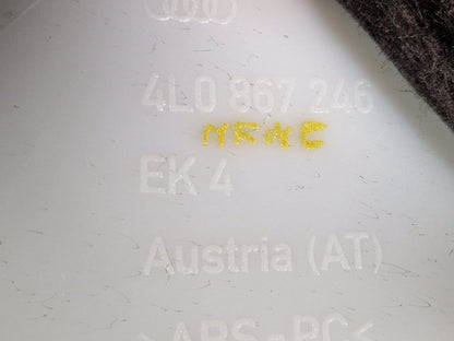 10-15 AUDI Q7 4L GENUINE OEM REAR RIGHT PILLAR TRIM 4L0867246