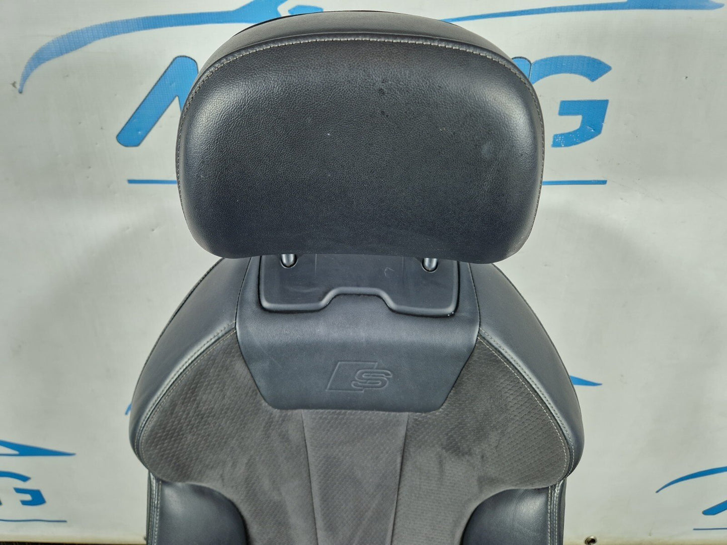 16-19 AUDI A4 B9 S-LINE FRONT PASSENGER HEATED HALF LEATHER SEAT