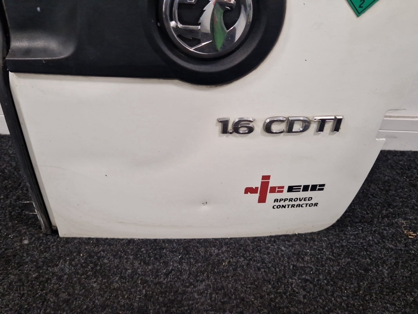 Vauxhall Combo MK3 (D) (61VO) Rear Right O/S Driver Complete Door in White 5PU