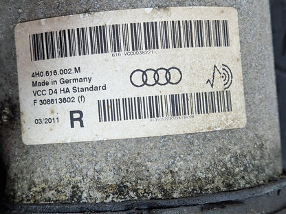 10-17 AUDI A8 4H REAR RIGHT O/S AIR SUSPENSION SHOCK ABSORBER 4H0616002M