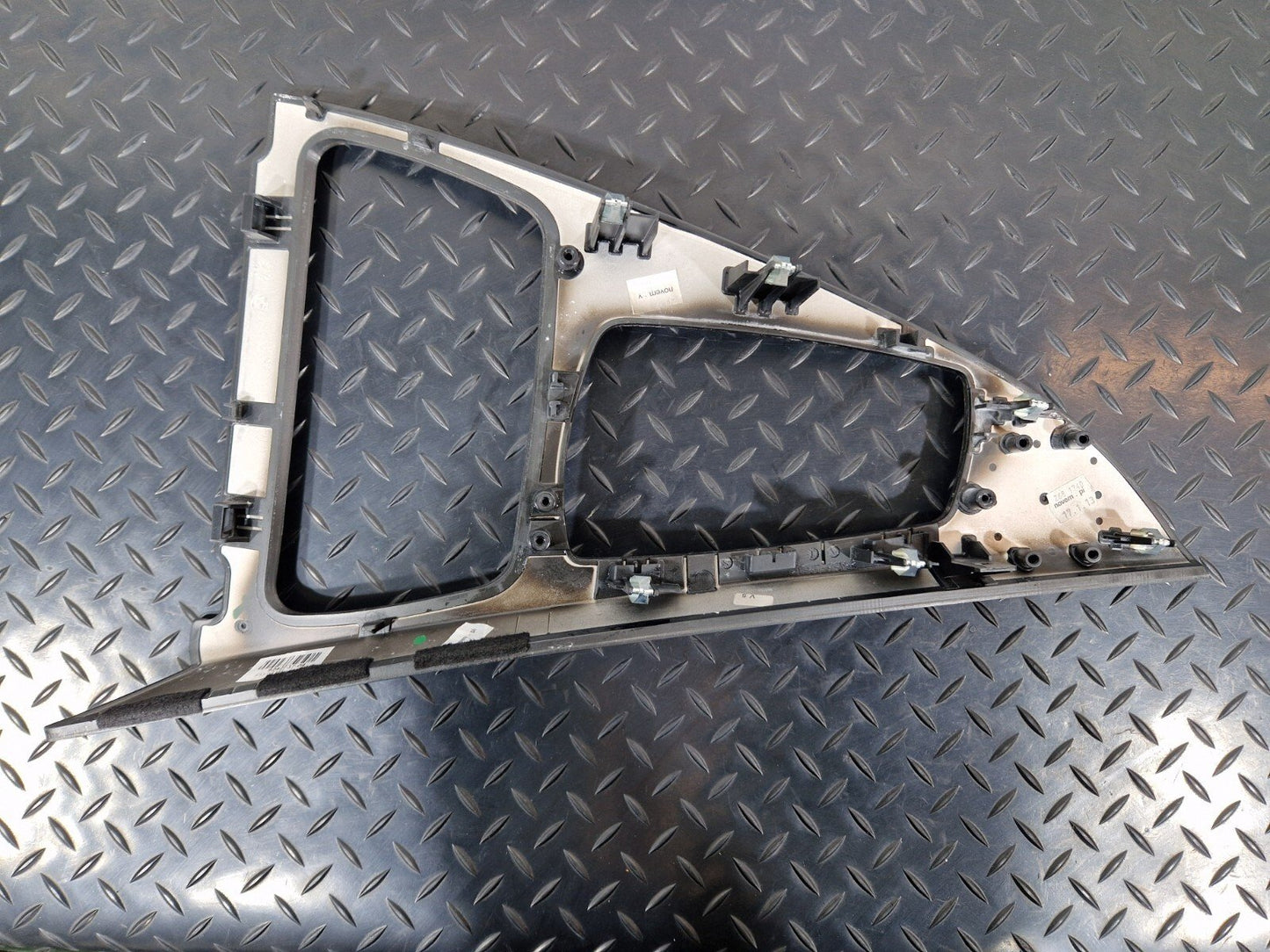11-18 BMW 6 SERIES F06 CENTER CONSOLE WOOD TRIM PANEL 9242737