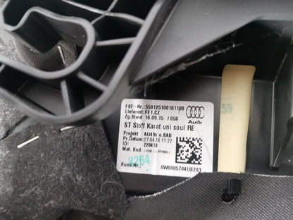 16-19 AUDI A4 B9 SALOON GENUINE REAR RIGHT DRIVER SIDE CLOTH BOLSTER 8W0885704