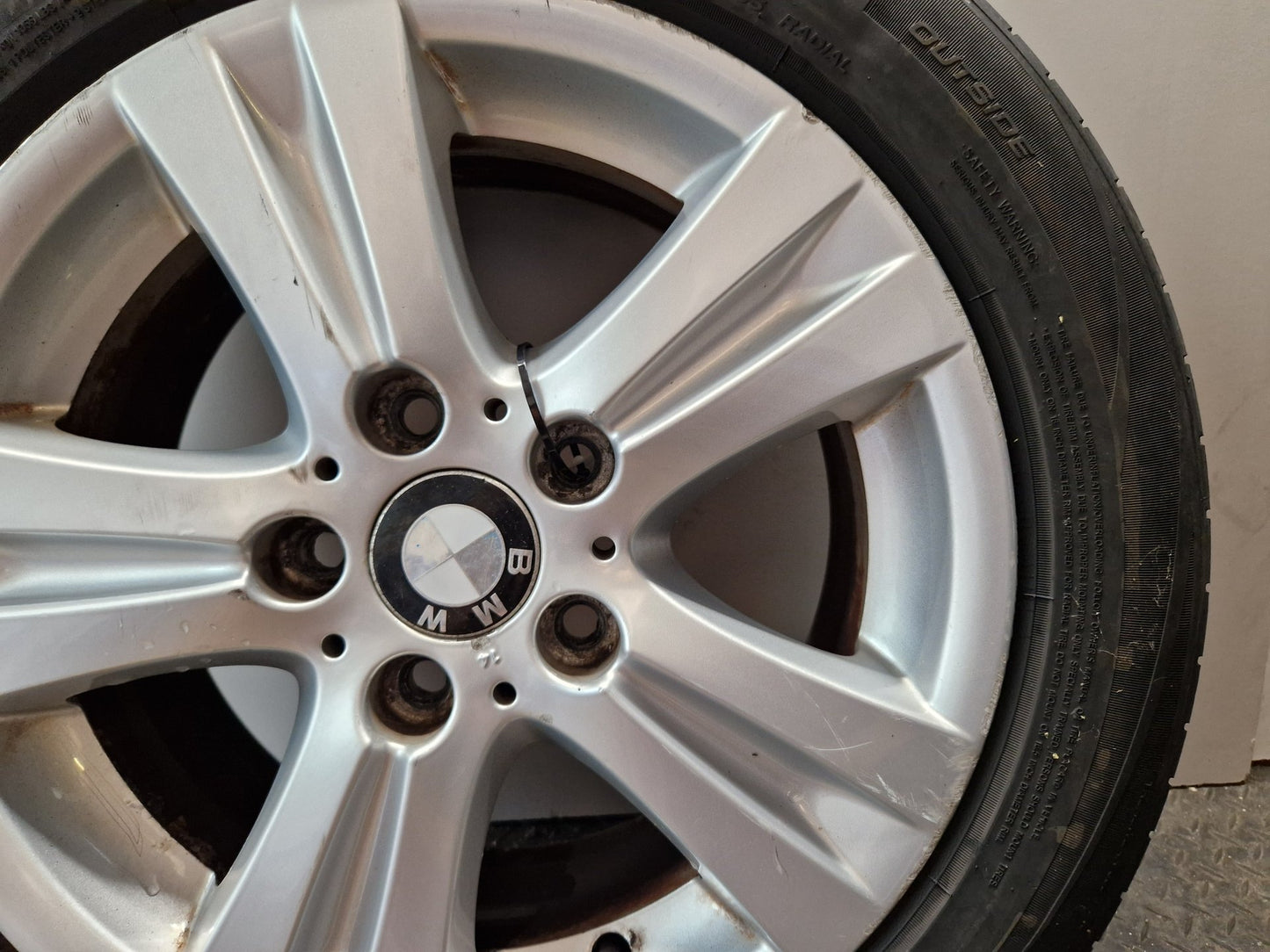 BMW 116i E87 16" Alloy Wheel with Tyre 205/55/16 ~5mm 6779696
