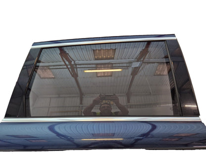 10-15 AUDI Q7 4L GENUINE REAR RIGHT DRIVER O/S/R COMPLETE DOOR IN BLUE (DAMAGED)
