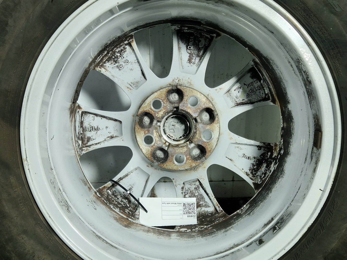 Vauxhall Corsa MK6 16" Alloy Wheel with Tyre 215/60/16 ~4mm 13376018