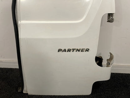Peugeot Partner B9 Cargo Van Rear Right O/S Complete Door in Banquise White EWP