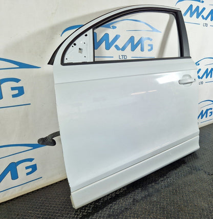 10-15 AUDI Q7 4L GENUINE FRONT LEFT N/S PASSENGER COMPLETE DOOR WHITE S9R