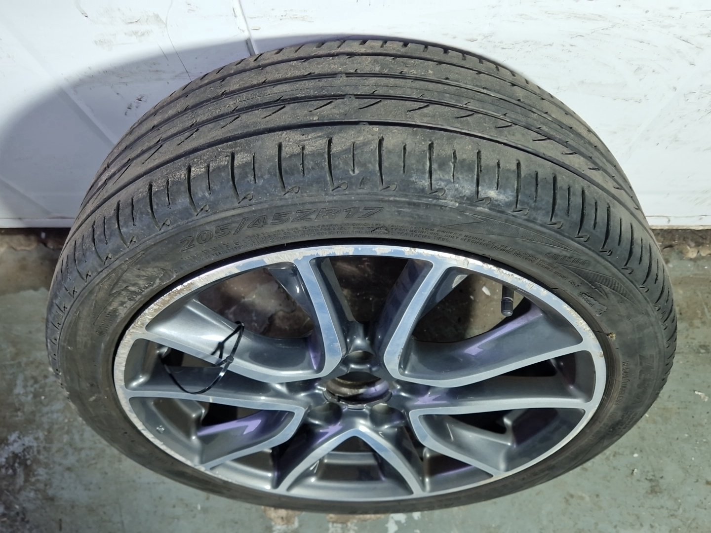 Honda CR-Z MK1 (ZF13) 17" Alloy Wheel with Tyre 205/45/17 3mm 17065A